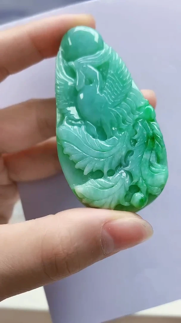 未镶嵌定制翡翠5145lr-毛货挂件112