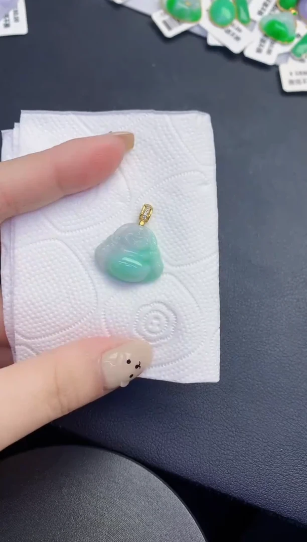 颈饰未镶嵌翡翠缅甸天然翡翠A货
