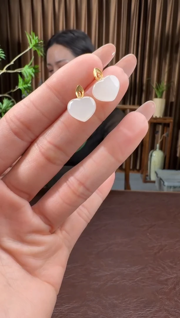 颈饰18K金镶嵌和田玉107漏姐9.11多样性拍一发一