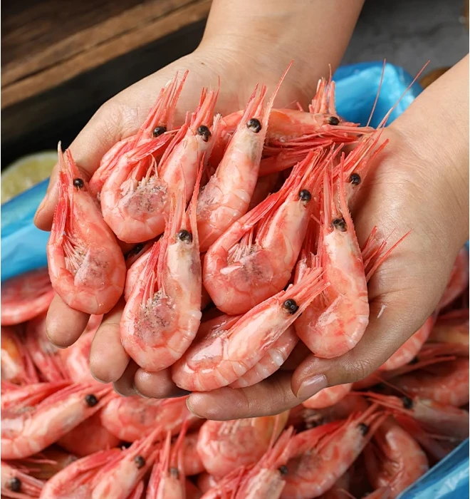 北极甜虾品质新鲜头籽腹籽混发4斤（介意黑头勿拍）