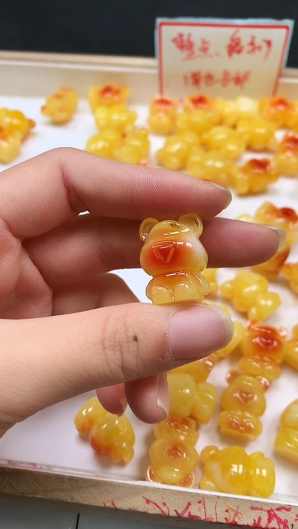 裸石蜜蜡未镶嵌E219 蜜蜡 小熊23*17*16mm1个8元