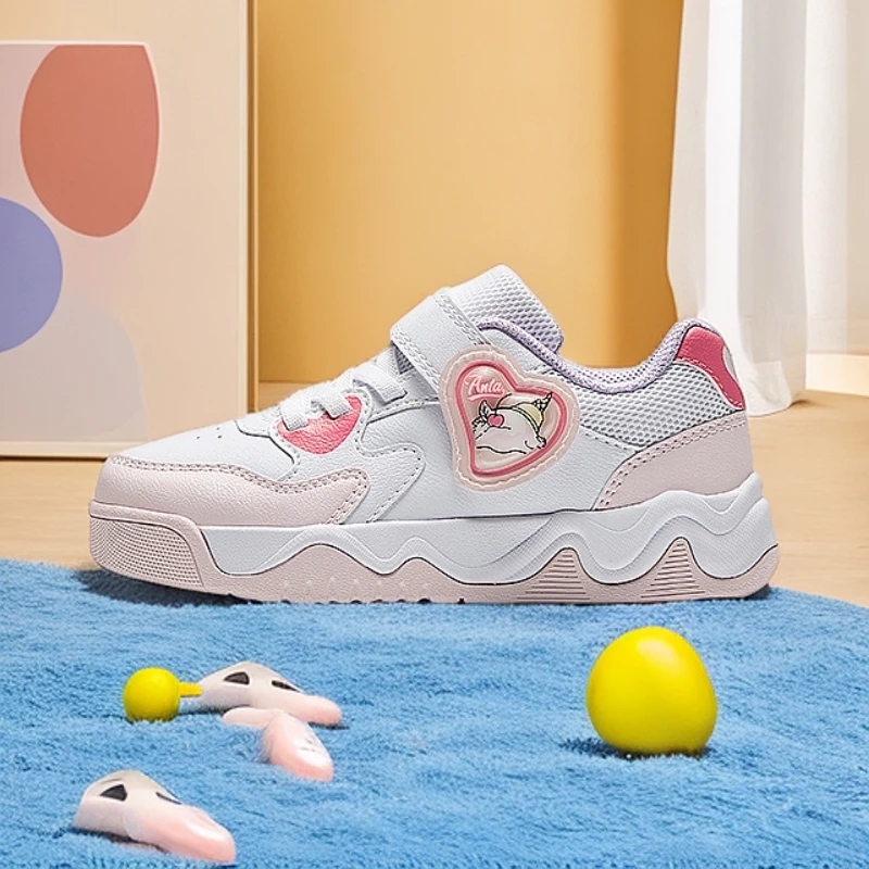 商场同款|安踏儿童女小童板鞋2025夏季流光风防滑耐磨休闲低帮潮