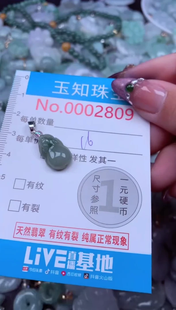 吊坠(不含链)未镶嵌翡翠2809