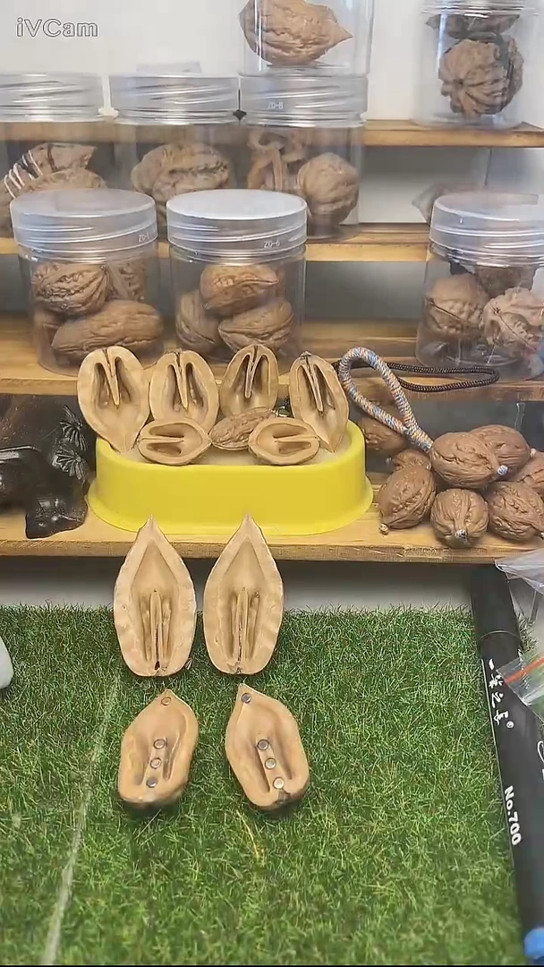 把件文玩核桃开半磁吸