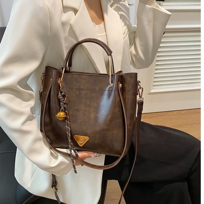 【长25宽10高22】新款时尚洋气复古大容量单肩包斜包1144