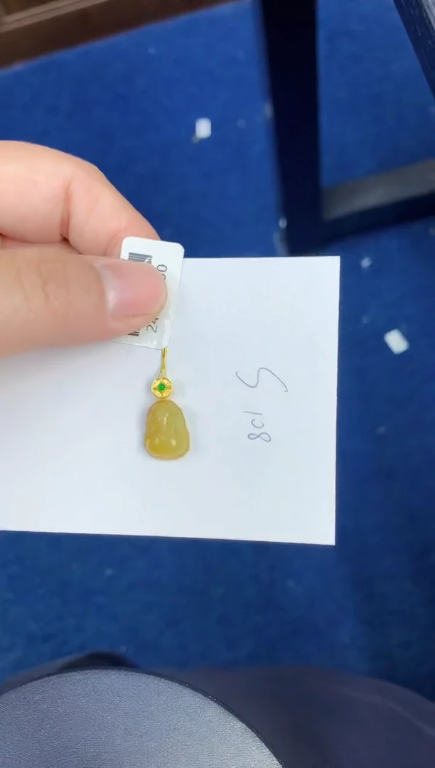 翡翠18K金镶嵌颈饰000000000000