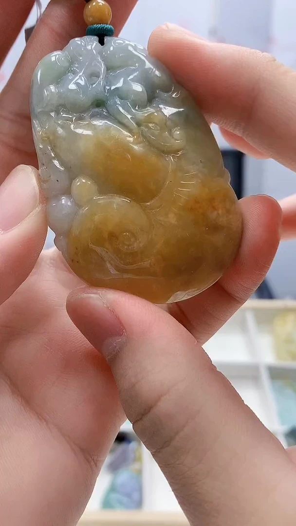 定制翡翠未镶嵌4688bb-毛货挂件16