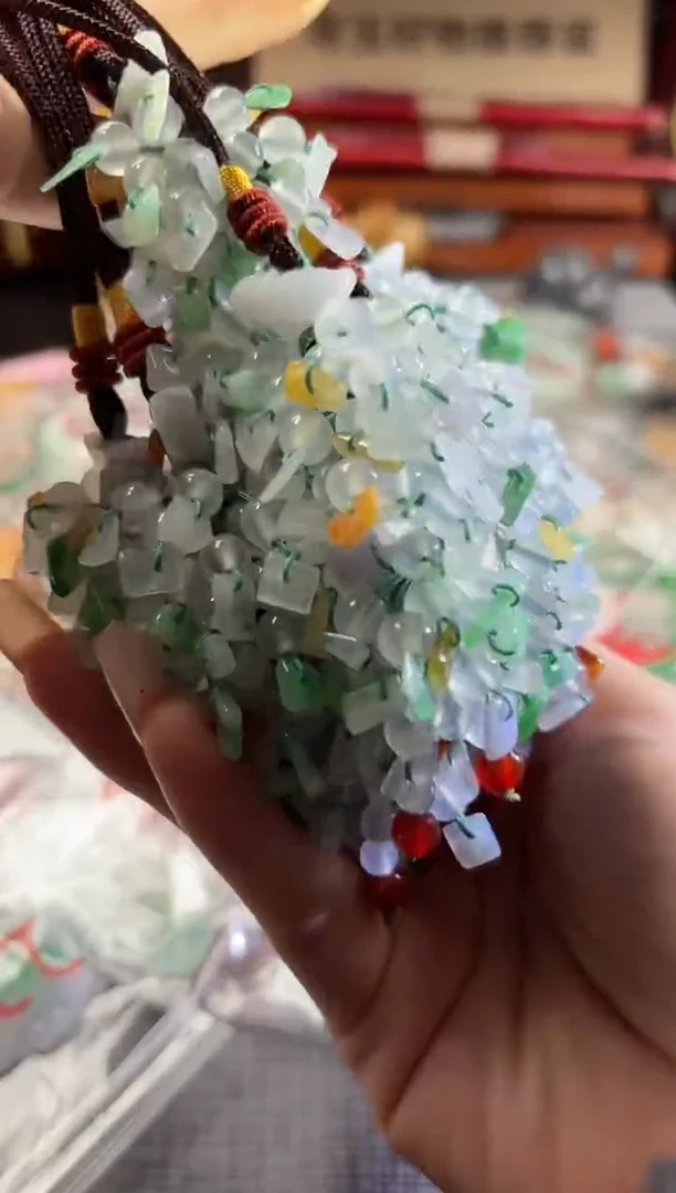 南红玛瑙未镶嵌颈饰100714757  随机发仅一件