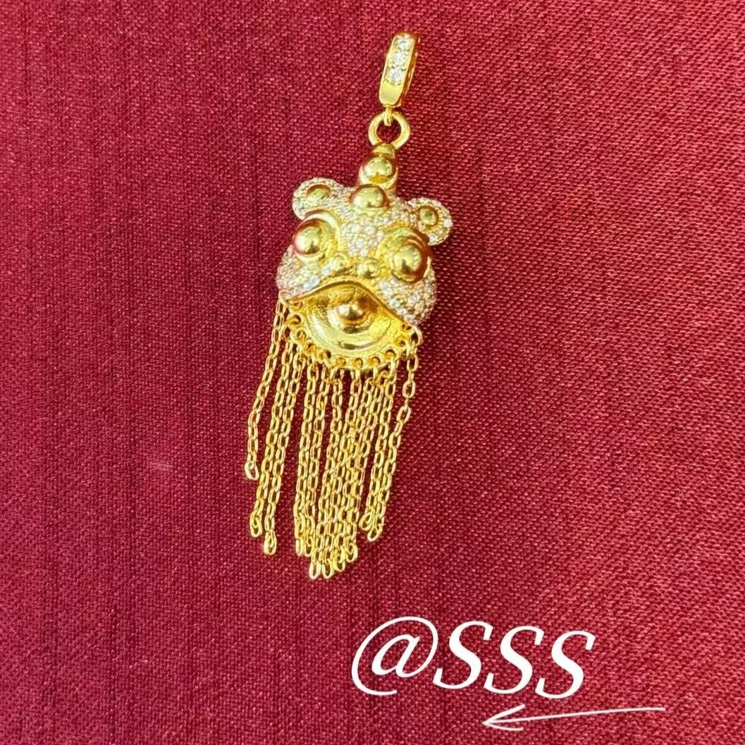 东方简珠宝 S3412 醒狮流苏单吊坠