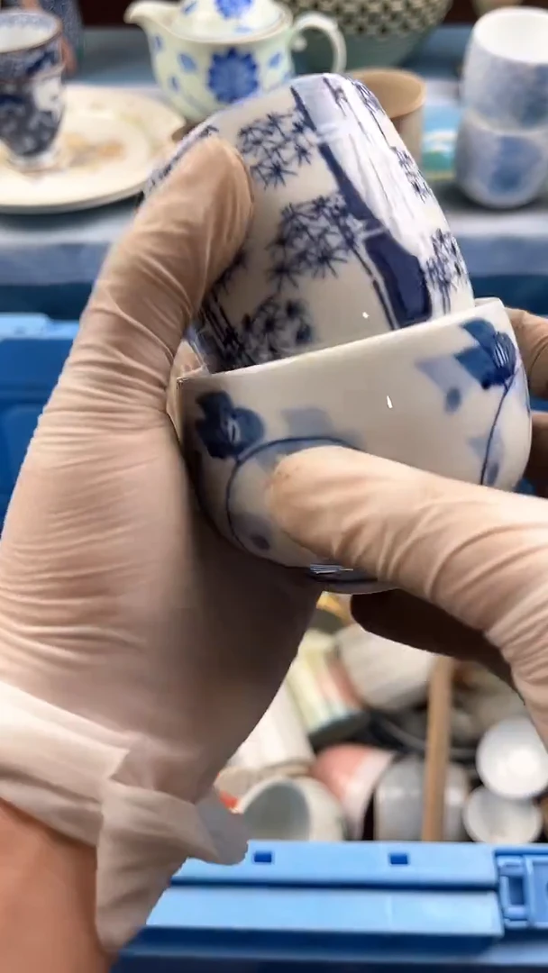 瓷片英歌瓷器满19.9包邮