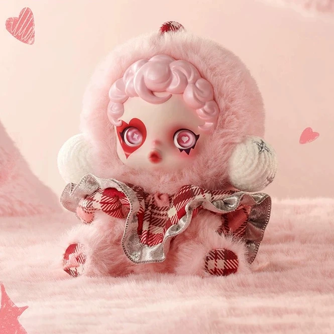 【闪电潮玩】SKULLPANDA冬日乐章系列SP搪胶脸毛绒公仔盲盒礼