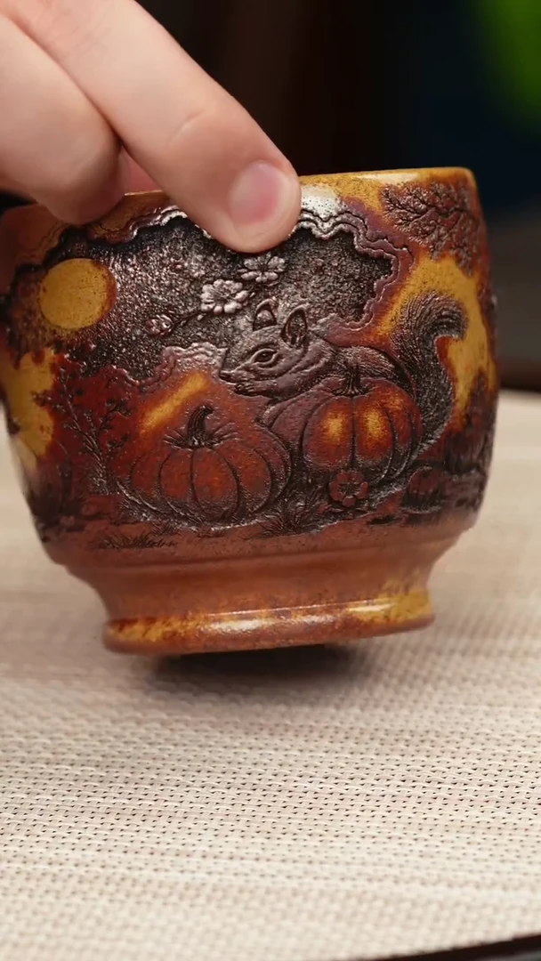 茶壶紫砂火云烧主人杯