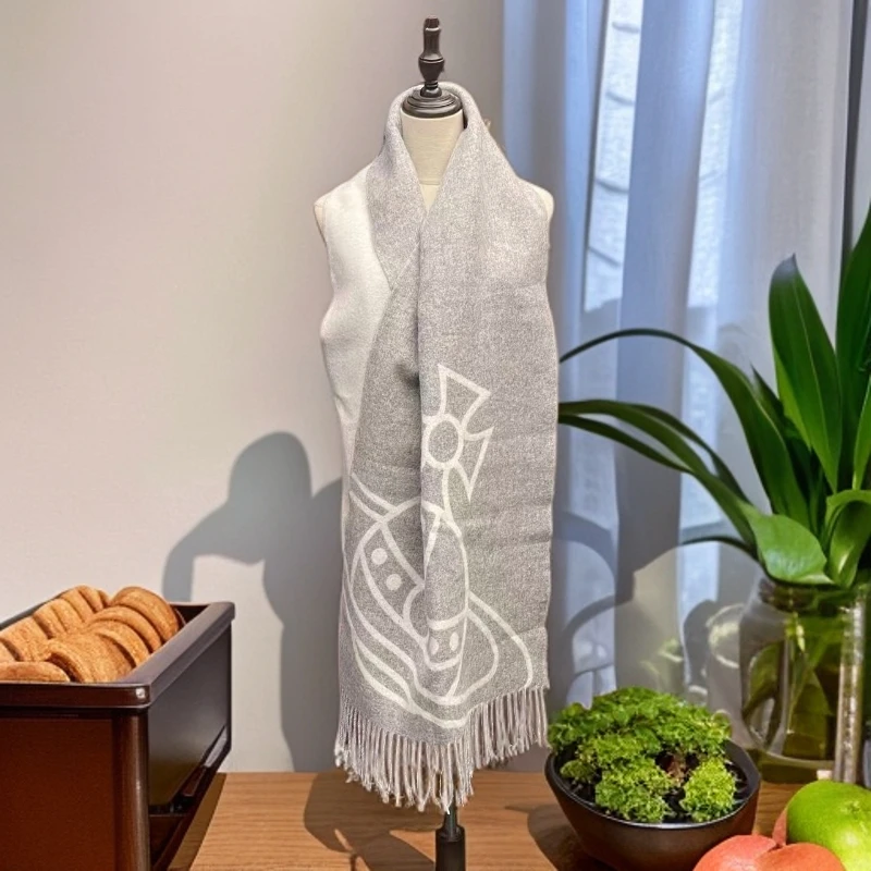 经典时尚百搭星球春秋冬季围巾披肩流苏围脖印花