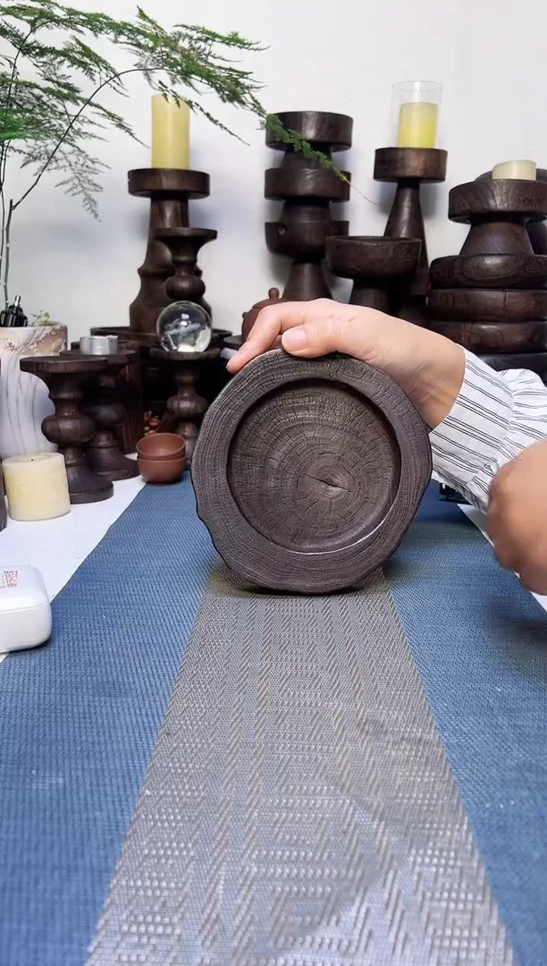 香樟木侘寂风碳化木器