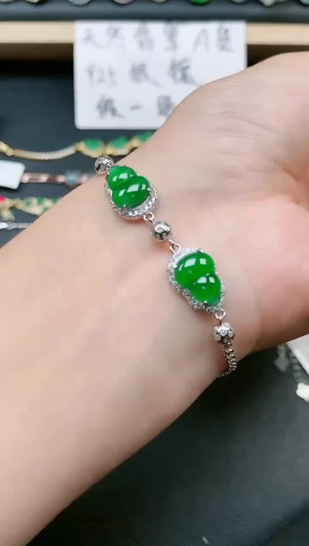 翡翠戒指银S925镶嵌111111