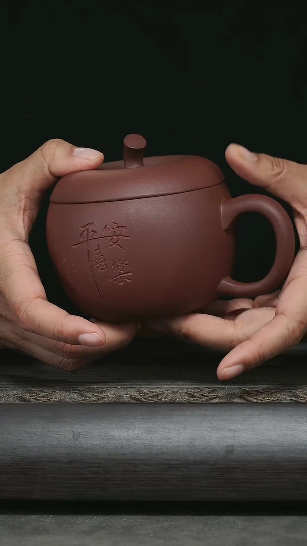 【闪购商品】紫砂茶杯苹果杯@@GB01510