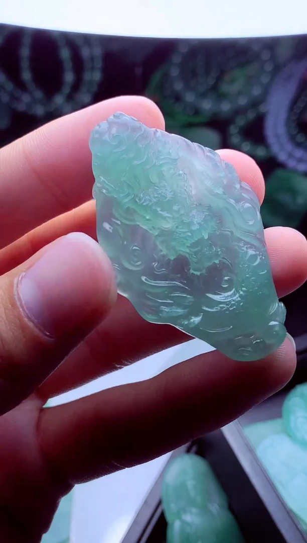 未镶嵌定制翡翠庞**#翡翠毛货定制