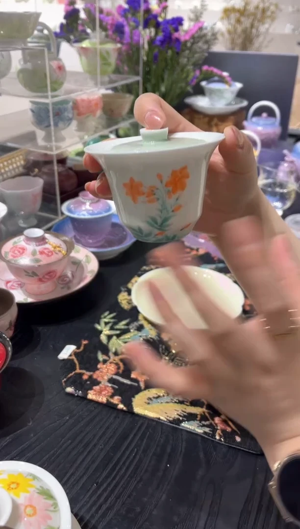 【闪购商品】明知山志-玉泥-百合辞盈-望舒盖碗