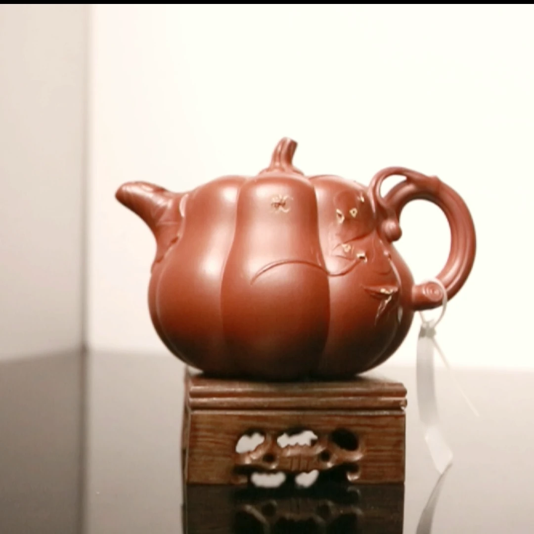 060 南瓜 380cc 紫砂壶 0520003281