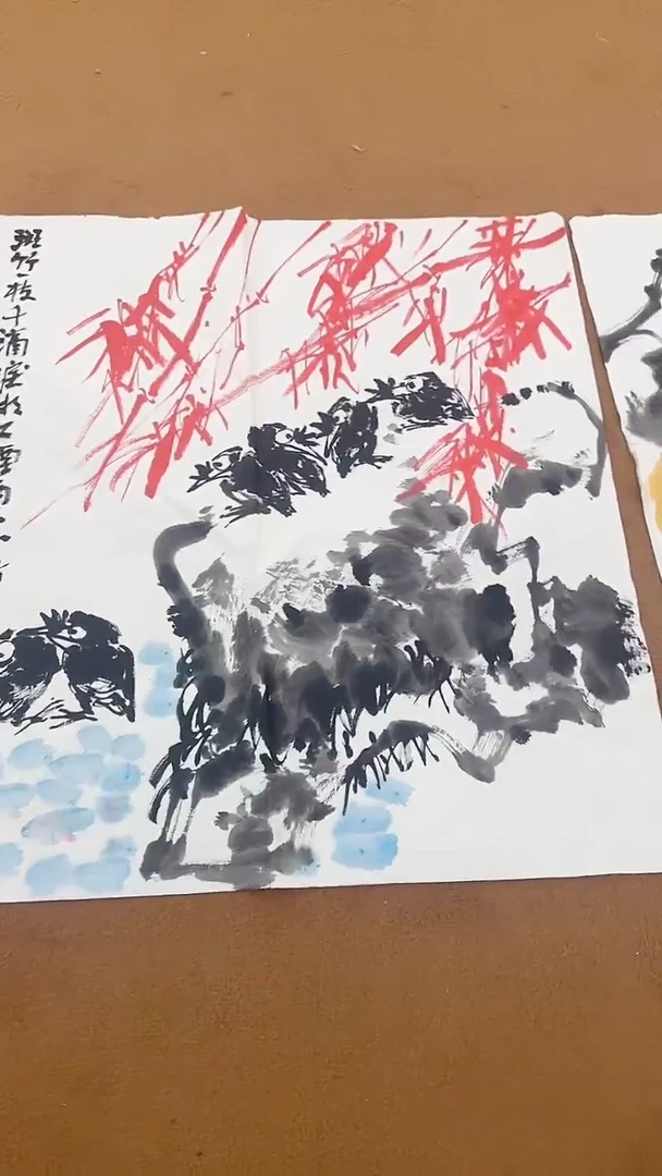 书法11-12-8崔老师4平尺国画作品随机