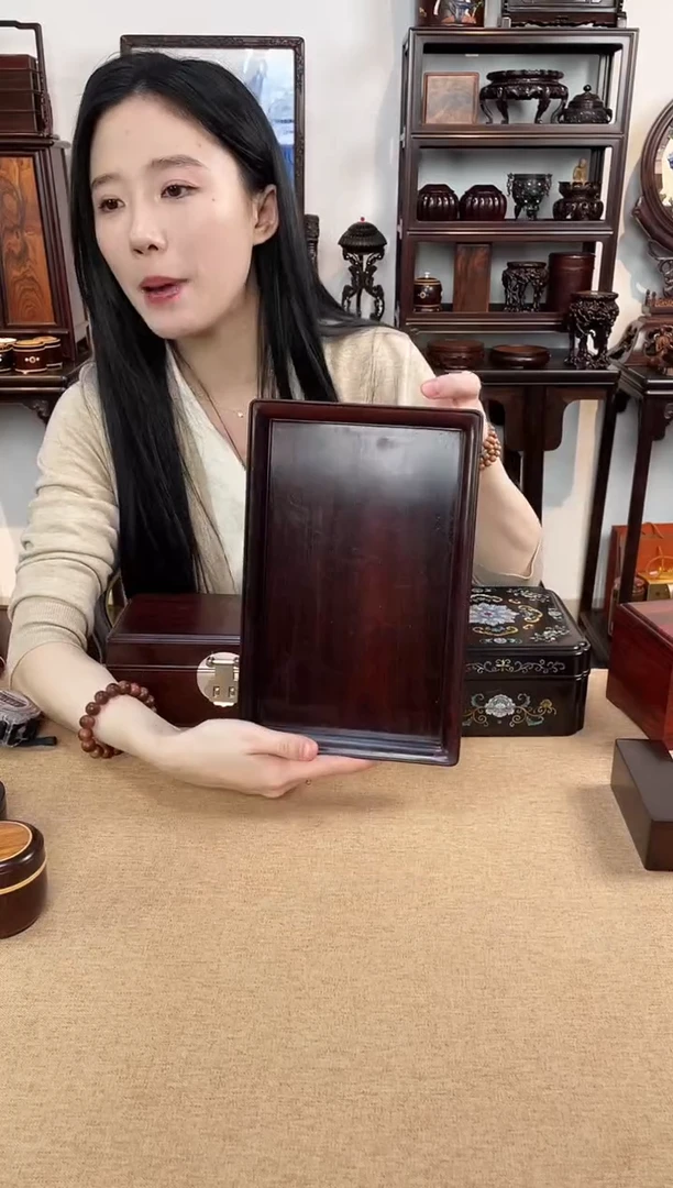 紫檀木类成套家具独板文盘