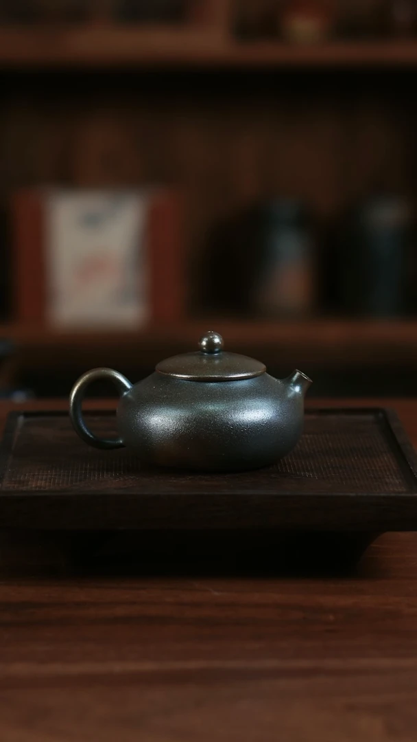 【闪购商品】二生陶作精品柴烧丰隆壶02