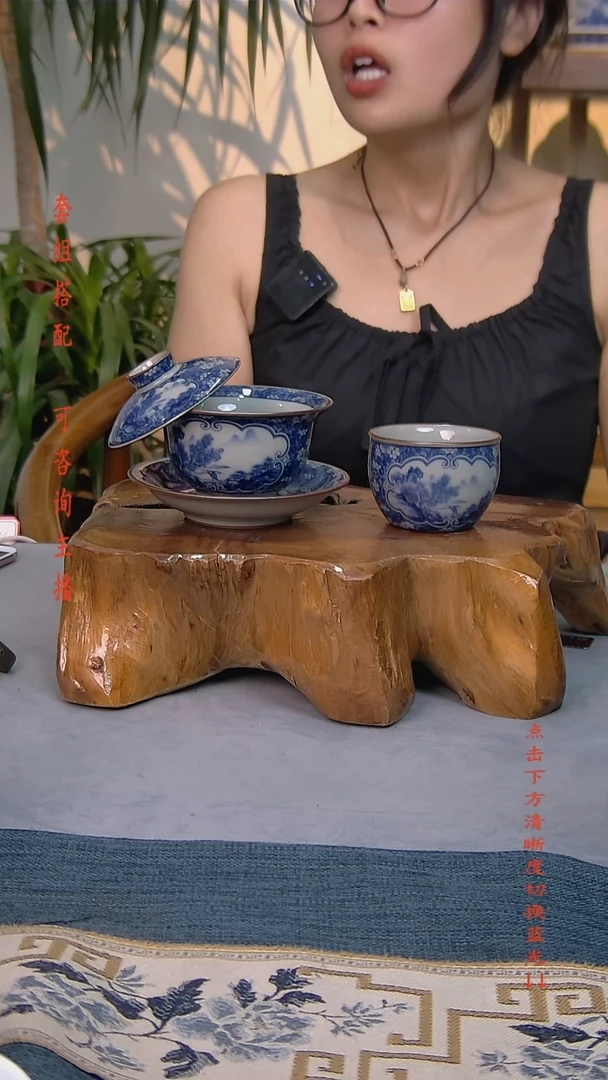 简装家用款2件套 老陶泥开片纹陶瓷茶具