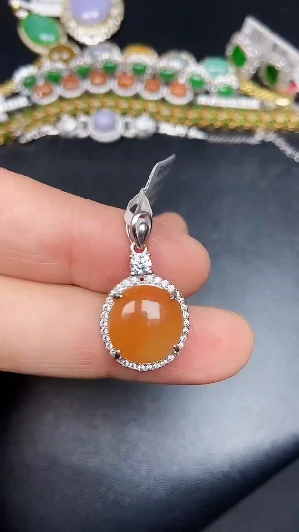 银S925镶嵌戒指翡翠2070