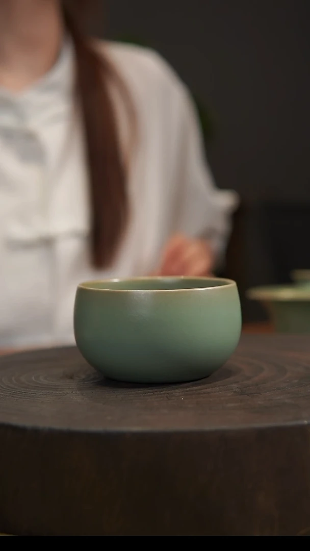 杯子禅定杯 汝州原产地  原矿老釉