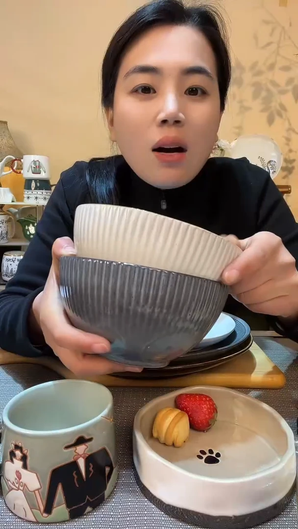 【闪购商品】瓷片2个6英寸碗 微瑕介意勿拍