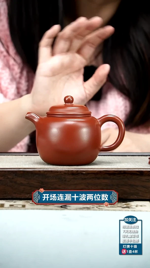 【闪购商品】紫砂茶壶尹振庭朱泥匏尊240cc