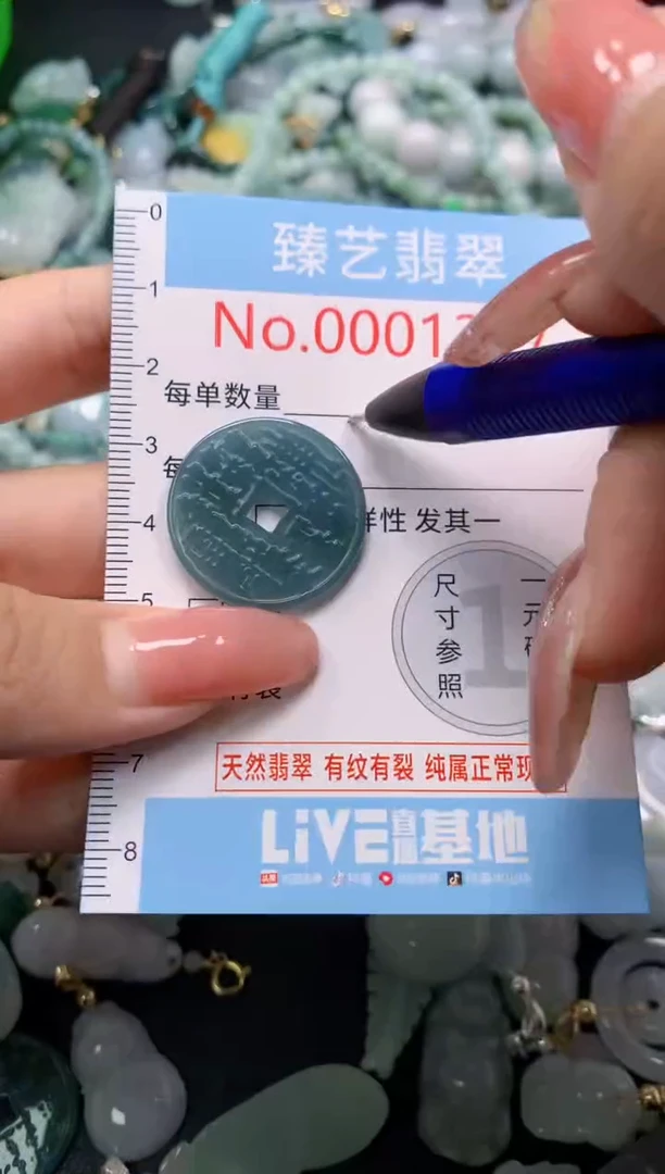 翡翠未镶嵌吊坠(不含链)1317