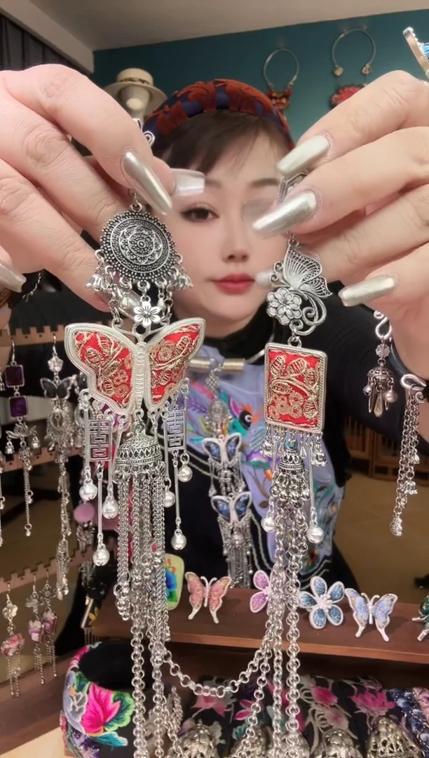 刺绣纯手工民族风刺绣压襟