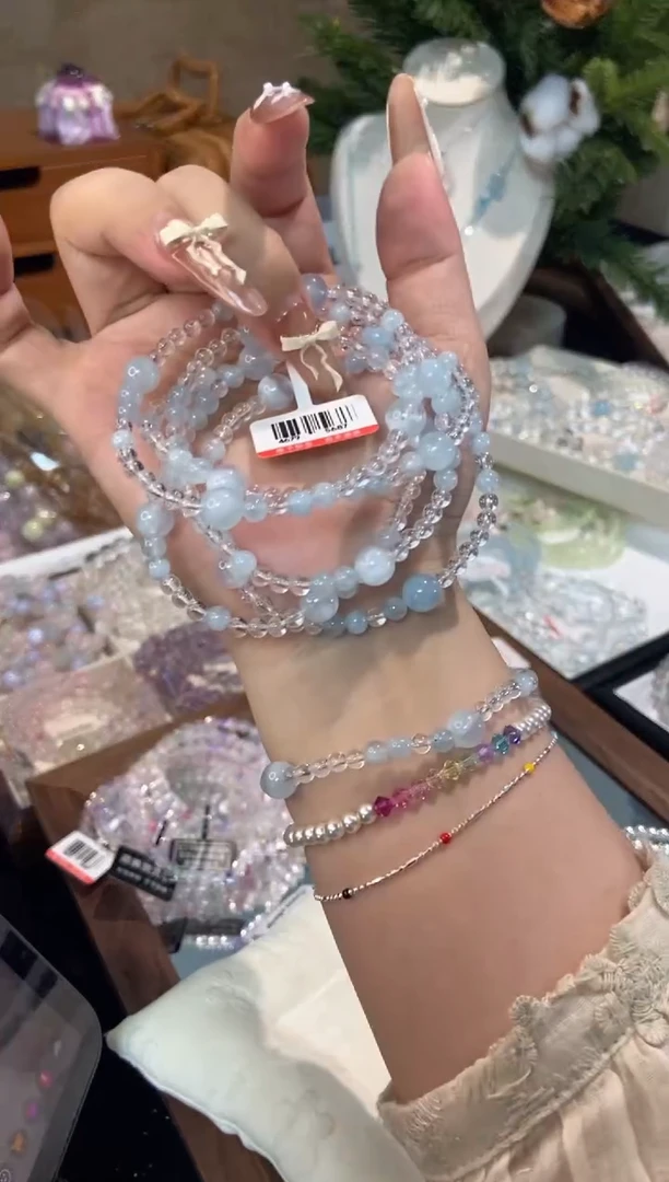 未镶嵌手串水晶孤品捡漏均匀瑕疵介意勿拍
