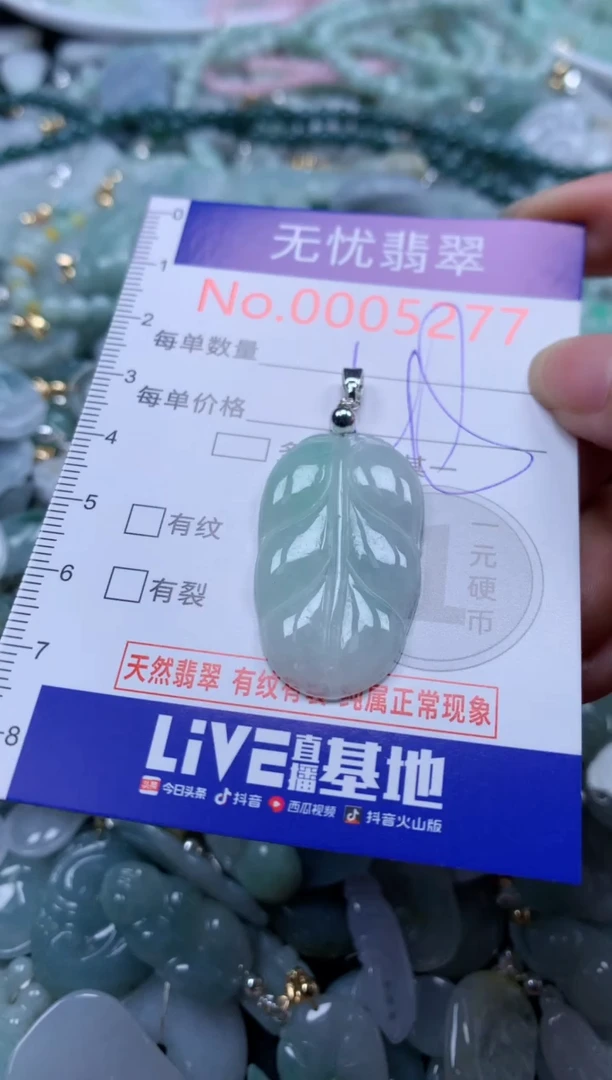 翡翠未镶嵌吊坠(不含链)5277