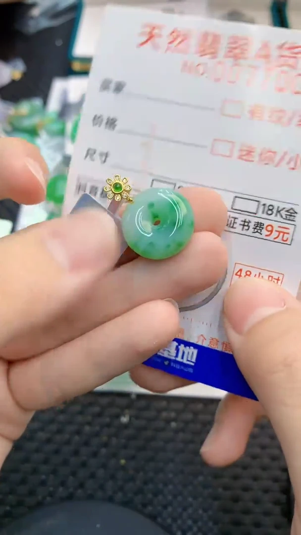 翡翠银S925镶嵌颈饰             8