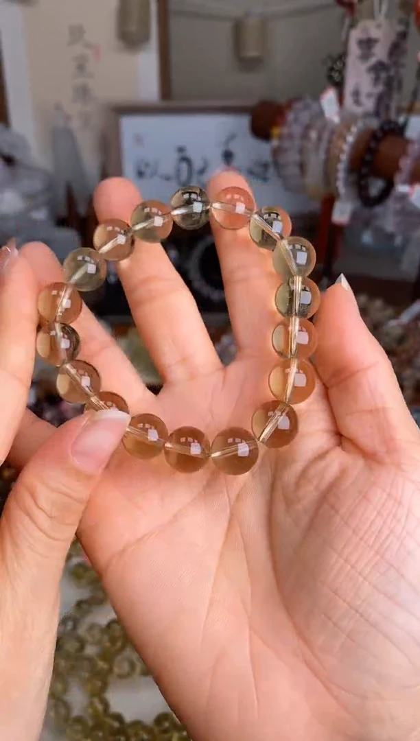 【闪购商品】水晶手链未镶嵌11m啤酒黄水晶