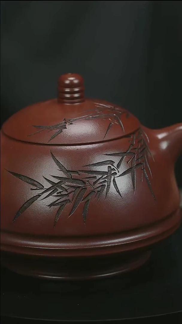 茶壶紫砂H1281顾建军龙血砂玉笠