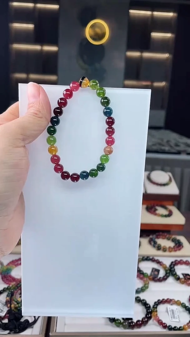 单圈手串未镶嵌碧玺（多样性发一条）Q