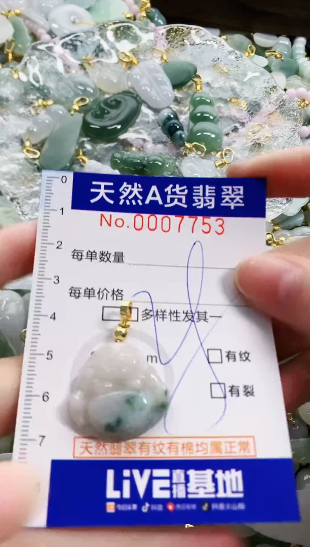 颈饰未镶嵌翡翠天然A货翡翠