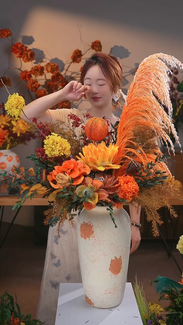 图片款式：单花束+花瓶