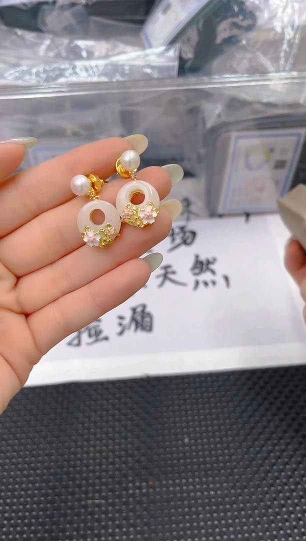 未镶嵌淡水珍珠耳饰ed1160