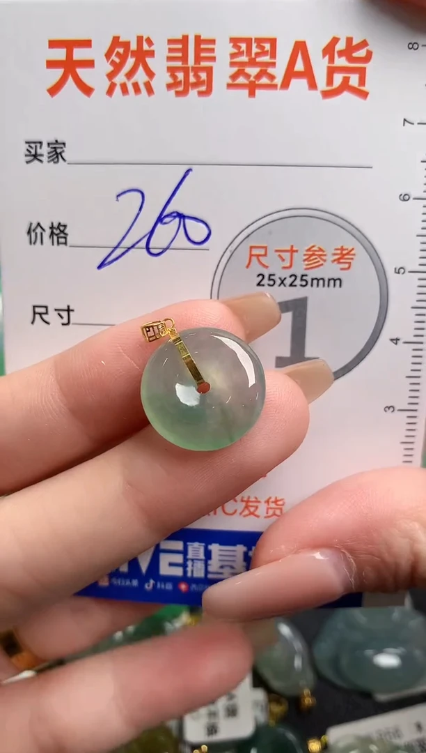 【闪购商品】翡翠颈饰18K金镶嵌0799444726