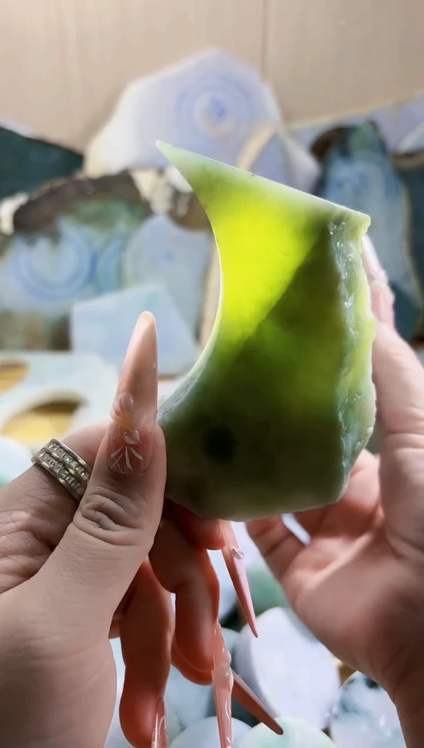 翡翠未镶嵌颈饰翡翠A货 江谭942