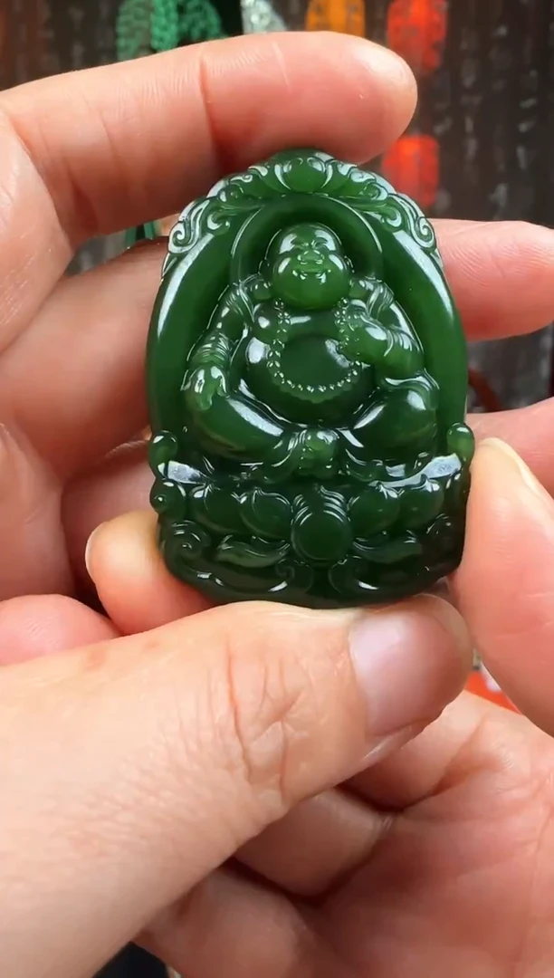 未镶嵌和田玉挂件?****?弥勒