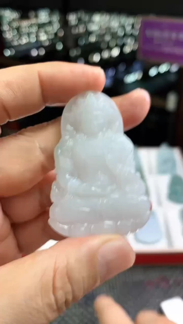定制翡翠未镶嵌翡翠吊坠--25857
