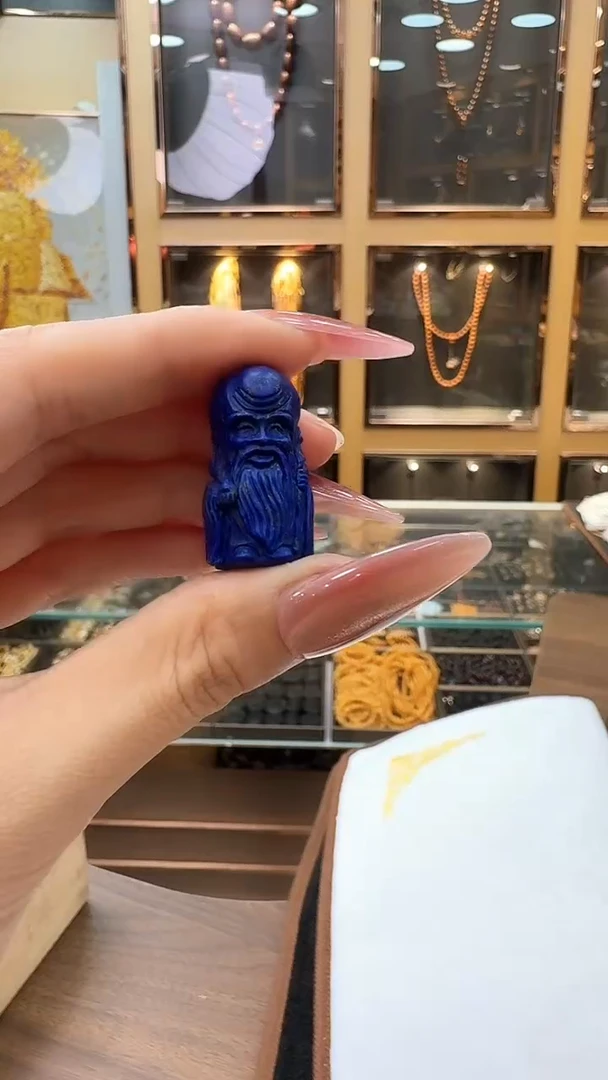 青金石未镶嵌雕刻件青金石雕刻件