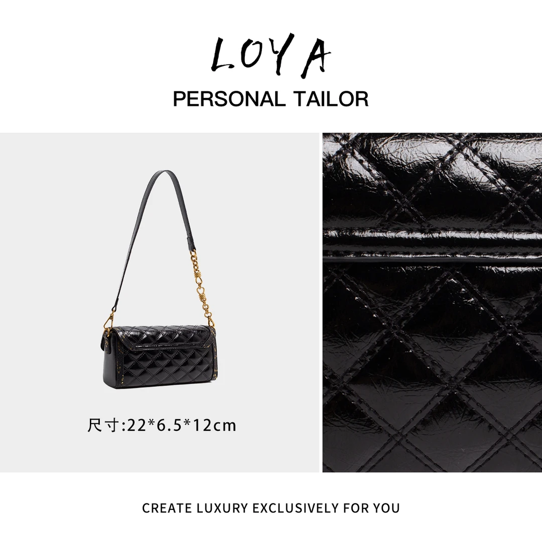 【洛洛定制】QYX-98091-黑色轻奢时尚百搭新款女包