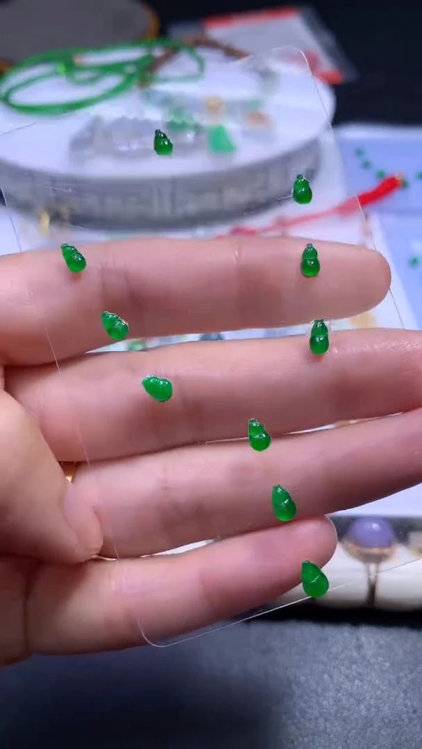 未镶嵌定制翡翠 葫芦2 一套