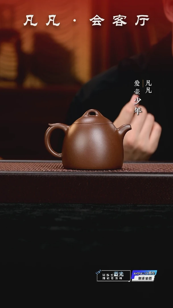 凡凡会客厅 潘俊昌紫砂壶20 大秦权紫泥370cc